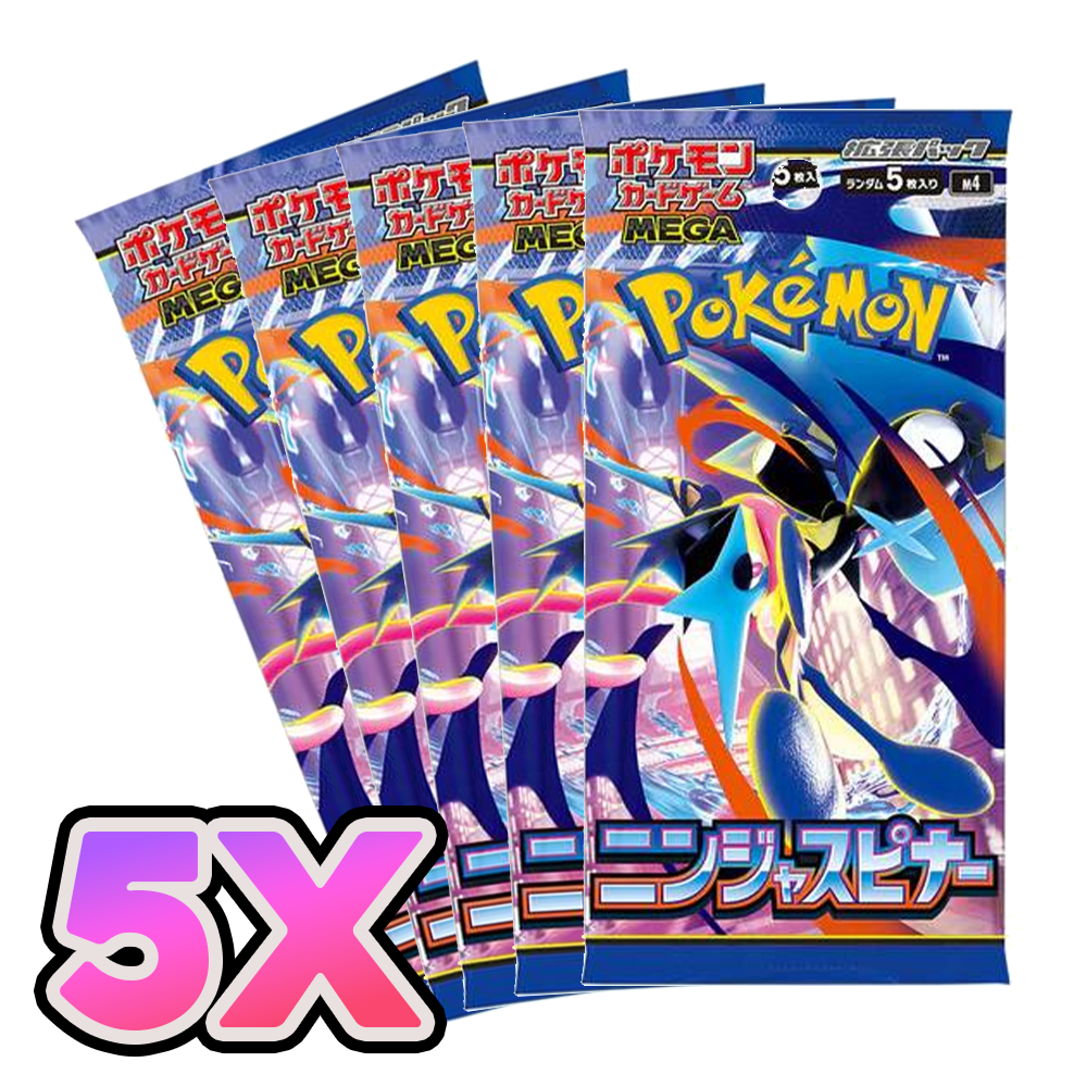 5x JP Ninja Spinner Booster Packs